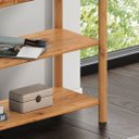 Ver imagem 5 de Aparador com Gavetas Estreito Moderno Freijó Apoana Idimex