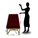 Ver imagem 5 de Kit 08 Cadeiras para Sala de Jantar Ana Base de Ferro Suede Marsala - D'classe Decor