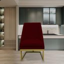 Ver imagem 6 de Kit 08 Cadeiras para Sala de Jantar Ana Base de Ferro Suede Marsala - D'classe Decor