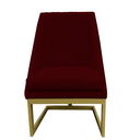 Ver imagem 2 de Kit 08 Cadeiras para Sala de Jantar Ana Base de Ferro Suede Marsala - D'classe Decor