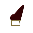 Ver imagem 3 de Kit 08 Cadeiras para Sala de Jantar Ana Base de Ferro Suede Marsala - D'classe Decor