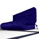 Ver imagem 1 de Colchão Futon Casal Dobrável Sofá Cama Azul Royal Acquablock