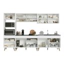 Ver imagem 4 de Armário Cozinha Modulada Completa 302cm Florença Multimóveis MP2459 Branco