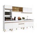 Ver imagem 2 de Armário Cozinha Modulada Completa 302cm Florença Multimóveis MP2459 Branco