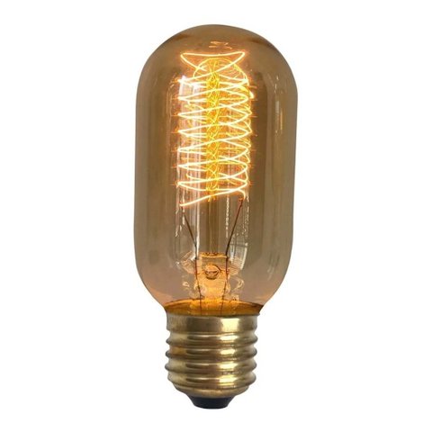 Lampada Resistencia Carbono T45 Squirrel Cage Thomas Edson 40w Gmh 220v