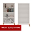 Ver imagem 5 de Estante Livros Genialflex Jamaica 2 Portas de Vidro Branco
