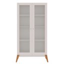 Ver imagem 2 de Estante Livros Genialflex Jamaica 2 Portas de Vidro Branco