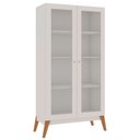 Ver imagem 6 de Estante Livros Genialflex Jamaica 2 Portas de Vidro Branco