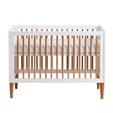 Ver imagem 4 de Berço Evolutivo 2 em 1 Vira Mini Cama Branco com Nogueira