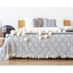 Bolinhas de Luz Cormilu Led, À Pilha, 35 Bolas, 4.2m, (off White Bege) - 6