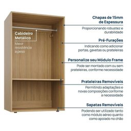 Módulo 70x120 2 Portas Frame Cabecasa madeiramadeira - 6
