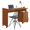 Ver imagem 1 de Mesa para Escritório Estudos 2 Gavetas 138cm Alessa M1 Lukaliam Jequitiba