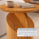 Ver imagem 5 de Mesa Lateral Decorativa para Sala de Estar Soneto