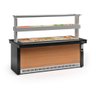 Buffet Térmico e Refrigerado Linha Vitra Gbtr-200Pr Preto/Madeira com Vidros Serigrafados e Iluminação LED - 1