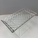 Ver imagem 7 de Prato para Bolo de Cristal Transparente 3x32x17cm Boleira Festa Doces Suporte