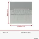 Ver imagem 3 de Prato para Bolo de Cristal Transparente 3x32x17cm Boleira Festa Doces Suporte