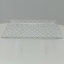 Ver imagem 2 de Prato para Bolo de Cristal Transparente 3x32x17cm Boleira Festa Doces Suporte