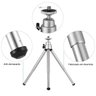 Mini Tripé de Mesa para Câmeras Compactas Leves e Webcam em Aluminio Cor Prata - 4