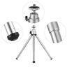 Mini Tripé de Mesa para Câmeras Compactas Leves e Webcam em Aluminio Cor Prata - 1