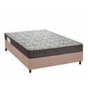 Ver imagem 1 de Cama Box Viúva: Colchão Ortopédico Ortobom D45 Iso 150 Mega Firme + Base Crc Suede Clean (128x188