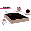 Ver imagem 6 de Cama Box Viúva: Colchão Ortopédico Ortobom D45 Iso 150 Mega Firme + Base Crc Suede Clean (128x188