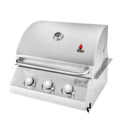 Churrasqueira a Gás de Inox Chaleur de Embutir Chaleur Grill 3 Queimadores para Bancadas - 1