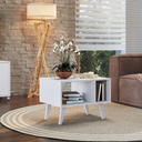 Ver imagem 4 de Mesa de Centro com Pés Retrô Branco B60 Emovell