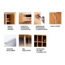 Ver imagem 5 de Cozinha Compacta Tulipa 170cm 6 Portas 5 Gavetas Freijó/mármore Branco Cz1103 Cor: Freijó/branco