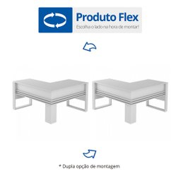 Kit 2 Peças com Escrivaninha em L com Cadeira de Escritório Diretor Tela Mesh - 16