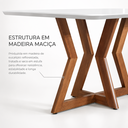 Ver imagem 4 de Mesa de Jantar Ibiza com Vidro e Base em Madeira Art Assentos