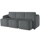 Ver imagem 6 de Sofá Cama para Sala de Estar 3 Lugares 276cm Montserrat K01 Bouclê Cinza - Lyam Decor