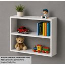 Ver imagem 3 de Armário Nicho Suspenso Multiuso em Mdf Branco 60x50x25cm (cxaxp)