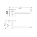 Ver imagem 3 de Papeleira Docol Square 388543 Ouro Polido