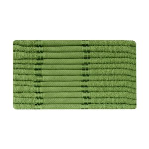 Kit 12 Toalhas Lavabo Rekint Perfeito Estilo Verde Musgo
