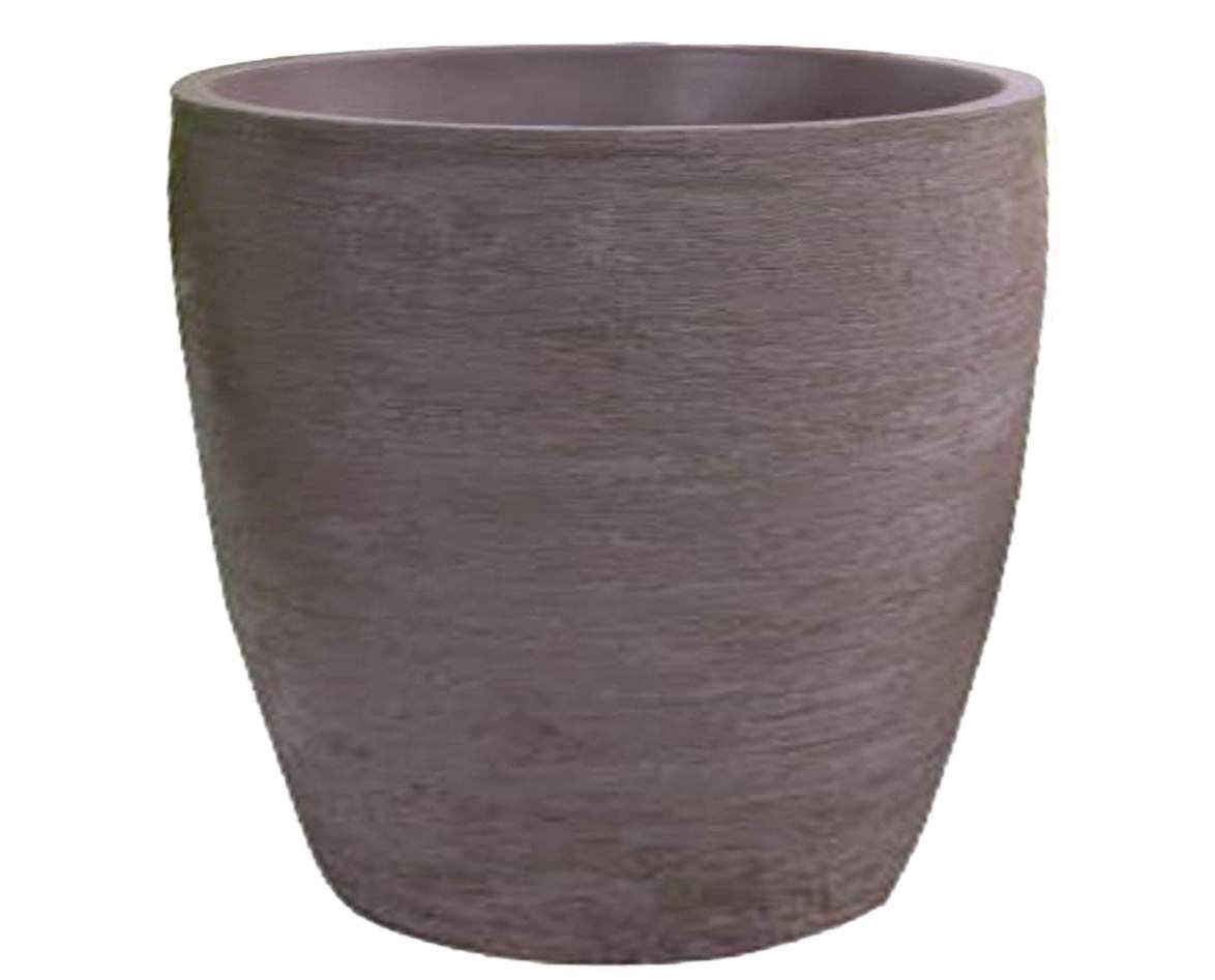 Vaso Planta 50x50 Oval Moderno Polietileno - MARROM CHOCOLATE 020