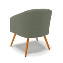 Ver imagem 6 de Poltrona Decorativa Pé Palito Castanho Stella Bouclê D03 Verde Pistache