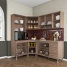 Cozinha Completa Fidelita Paris Modulada 5 Peças 340 Cm 12 Portas 3 Gavetas Com Tampo Nogal Salinas - 3