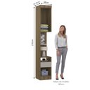 Ver imagem 3 de Mesa de Cabeceira Alta 38cm 1 Porta e 1 Gaveta Paris Luciane Móveis