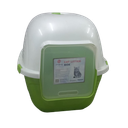 Ver imagem 1 de Banheiro Para Gato Cat Litter Box Verde e Branco WORLD PET