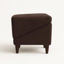 Ver imagem 4 de Rampa Puff Escada Pet Movel Cachorro Gato Veludo Marrom