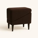 Ver imagem 3 de Rampa Puff Escada Pet Movel Cachorro Gato Veludo Marrom