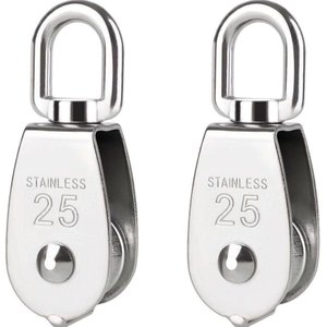 Kit 2 Moitão em Aço Inox 316 N25 Capacidade 150kg