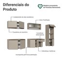 Ver imagem 4 de Armário de Cozinha Completa 300 Cm Suspenso Nice Madesa 04 Crema