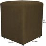 Puff Quadrado Cubo Banqueta Decorativo Utilize - Marrom - 5