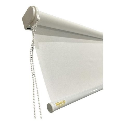 Cortina Rolo Blackout 0% de Medida 1,70 L X 1,20 A:esquerdo/branco