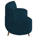Ver imagem 6 de Sofá 2 Lugares para Sala Living 135cm Pés Palito Korah K04 Veludo Azul - Mpozenato