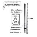 Ver imagem 4 de Cavadeira Articulada Cabo Tubo em Aço Carbono 150cm Minasul