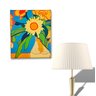 Mini Quadro Decorativo de Jarro de Flores Pintado a Mão - 2