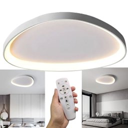 Luminaria Paflon Sobrepor Led 3 Tons Ajustavel Controle Remoto Luz Teto Iluminaçao Decoraçao Casa Sa - 2