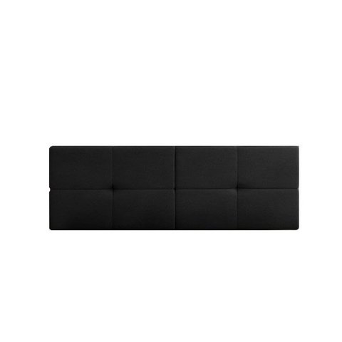 Cabeceira para Parede Suspensa Bruna Casal Fixa de Parede 1,60cm X 55cm Preto Courino